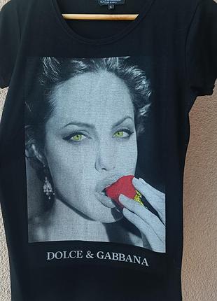 Женская футболка dolce&amp;gabbana 100% cotton