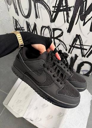 Жіночі кросівки nike sb dunk low wmns lace pack - regal full black