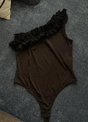 Боді на одне плече від h&m