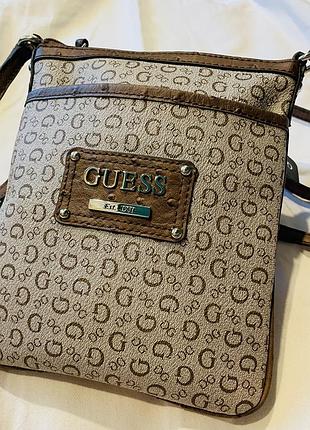 Guess propossale crossbody 🤎 новая с этикеткой | фирменный монограмный принт