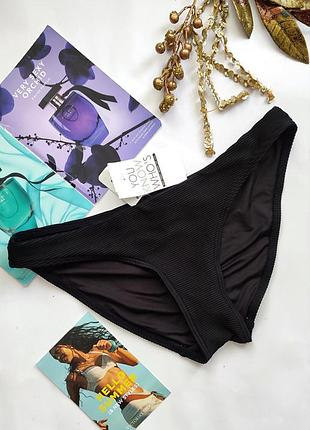 Черные базовые плавки в рубчик boux avenue m 38