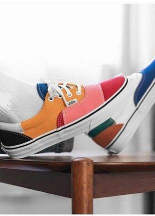 Vans era patchwork vn0a38frvmf

оригінальні vans era patchwork у дуже яскравому та рідкісному різнокольоровому дизайні multi / true white 🌈 10