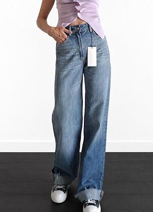 Джинси zara wide leg джинсы