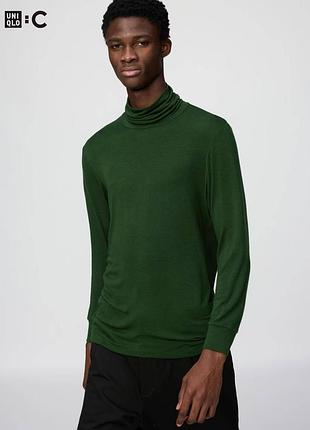 Водолазка термолонгслив uniqlo heattech extra warm из кашемировой смеси