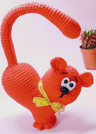 Игрушка котик валентинка