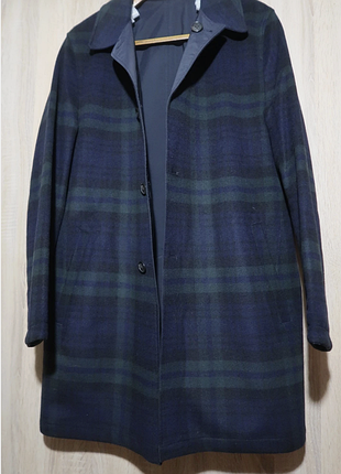 Мужское пальто двустороннее brooks brothers black watch tartan coat