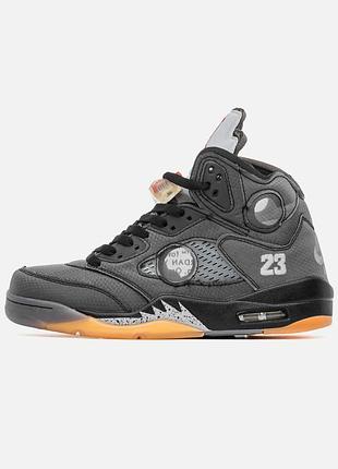 Nike jordan 5 retro off-white black
