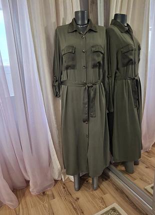 Новое с пояском платье 👗 рубашка