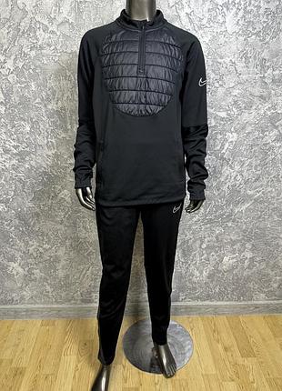 Nike therma-fit спортивный костюм 147-158 см подростковый черный