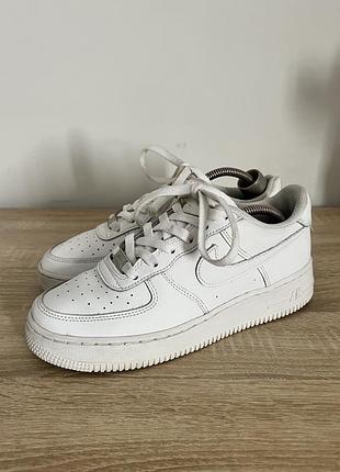 Nike air force кросівки кеди білі шкіряні
