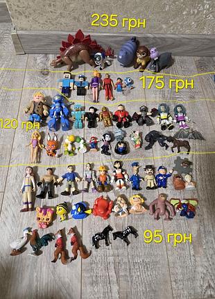 Колекційні фігурки disney,playmobil, nintendo,roblox, та ін.