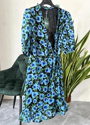 Платье new look на запах в цветочный принт