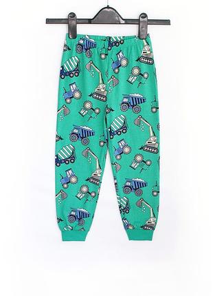 Бавовняні дитячі штани з машинками primark