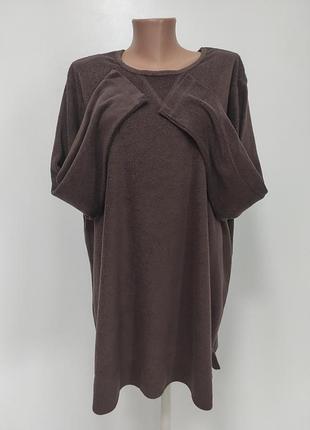 Женская тонкая флисовая кофта батал ог 144-160