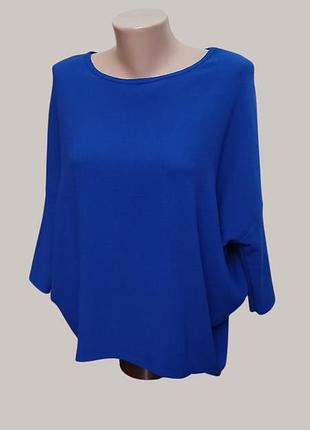 Блуза женская zara размер xxs -xs ярко - синего кольра