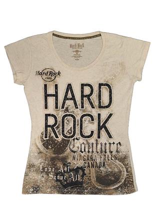 Футболка hard rock cafe niagara falls canada couture зі стразами гранж вінтажна футболка рок бежева футболка hard rock y2k grunge alt rocker s m 36