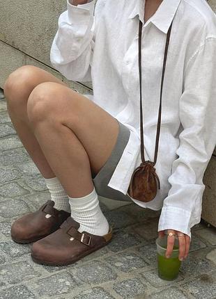 Birkenstock boston  коричневі 37 розмір