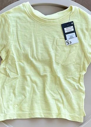 Футболочки primark  жовта  1,5-2р(92см), 2-3р(98см), 5-6р(116см), 8-9р(134см)