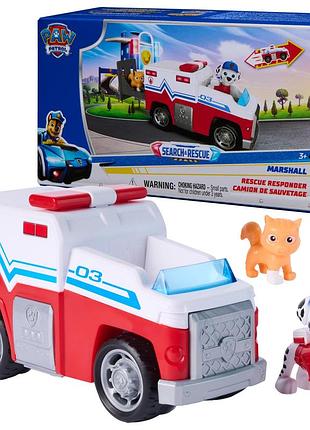 Щенячий патруль маршал та машинка рятувальника paw patrol marshall rise and rescue spin master