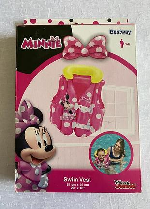 Дитячий жилет для плавання bestway disney «minnie mouse»