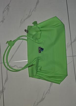 Яркая силиконовая сумка jelly bag неоновая