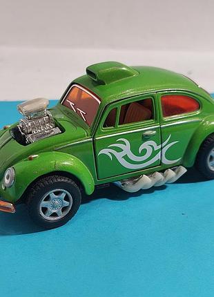Машинка, маштабная модель,  volkswagen  beetle, заводная