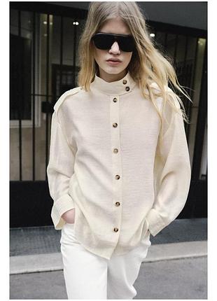 Стильная лиоцелловая рубашка zara