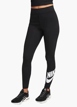 Nike sportswear легінси жіночі чорні xs db3903-010