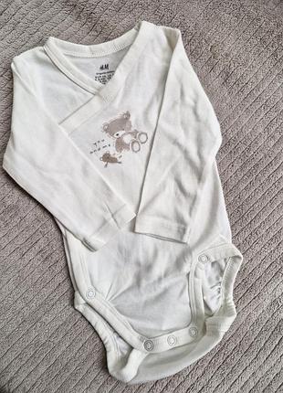 Боді на запах унісекс h&m 62 см
