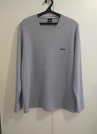 Джемпер hugo boss серый лонгслив the north face lacoste tommy hilfiger