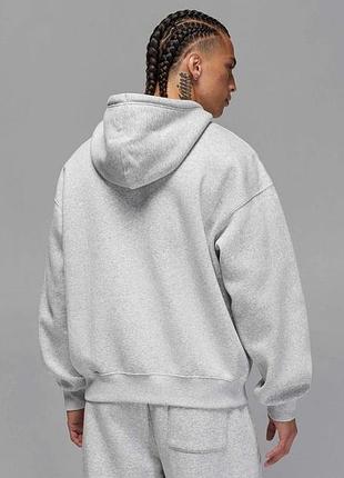Кофта чоловіча jordan brooklyn fleece oversized full-zip (ib7231-050) 2
