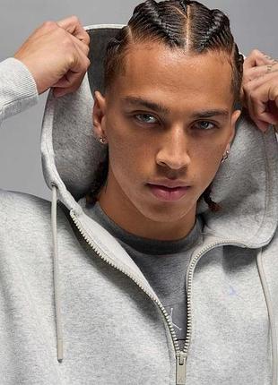 Кофта чоловіча jordan brooklyn fleece oversized full-zip (ib7231-050) 3