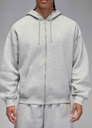 Кофта чоловіча jordan brooklyn fleece oversized full-zip (ib7231-050) 4
