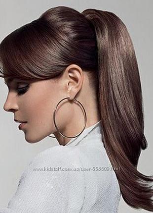 Длинные волосы хвост на гребне с лентами парик