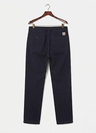 Штани чиноси carhartt wip master pant оригінал l сині