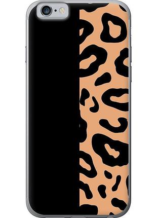 Чохол 2d пластиковий на телефон iphone 6 плями леопарда "4269t-45-58250"