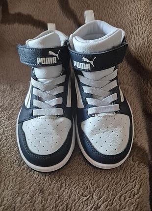 Дитячі високі кросівки (хайтопи) моделі puma rebound v6 mid 29 розмір