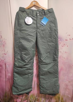 Чоловічі гірськолижні штани columbia omni tech snow pants, розмір m, олива, для катання на лижах, сноуборді, схилах та активного відпочинку.