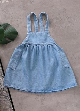 Zara сарафан з деніму для дівчинки