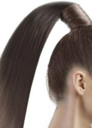 Длинные волосы хвост на гребне с лентами парик