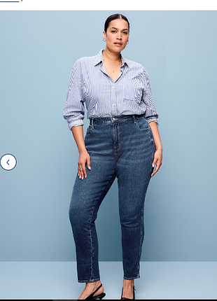 Женские джинсы  old navy (сша), от gap. размер 64-66. модель power slim straight .цвет: dark indigo