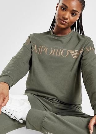 Світшот оливкового кольору emporio armani