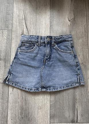Zara юбка шорты 116 см джинсовые для девочки