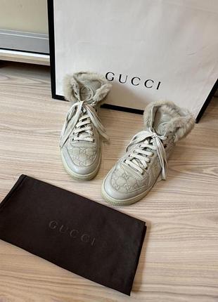 Жіночі кеди хайтопи gucci 40p оригінал