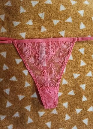 Трусики стринги кружевные primark 40/42