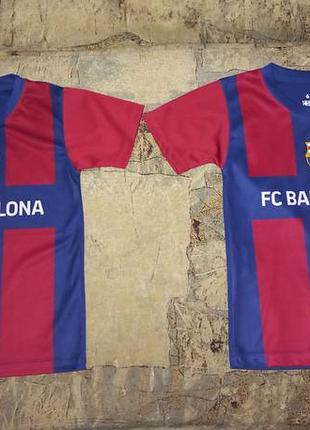 Футболка детская футбольная барселона фк fcb barcelona барса каталонская барселона, сине-гранатовые