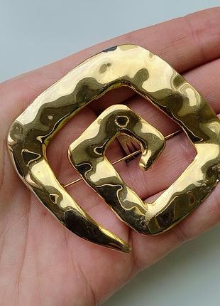 Вінтажна масивна брошка jonette jewelry (jj) 1986 року, сша