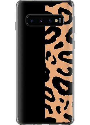 Чохол 2d пластиковий на телефон samsung galaxy s10 плями леопарда "4269t-1640-58250"