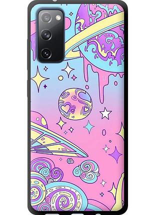 Чехол tpu на телефон samsung galaxy s20 fe g780f розовая галактика "4146b-2075-58250"