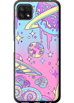 Чехол tpu на телефон samsung galaxy a22 5g a226b розовая галактика "4146b-2581-58250"